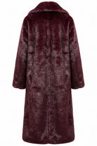 Shawl-Collar Long Fur Coat