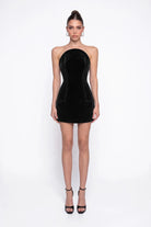 SiYah KadiFe MiNi Bodycon ElbiSe