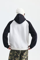 Renk Bloklu Kapüşonlu Sweatshirt