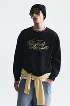 Boxy Fit Baskılı Sweatshirt