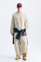 Dikiş Detaylı Oversize Sweatshirt