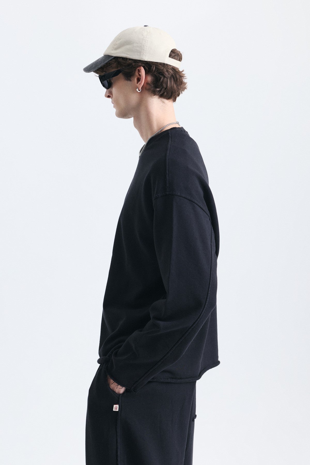 Dikiş Detaylı Oversize Sweatshirt