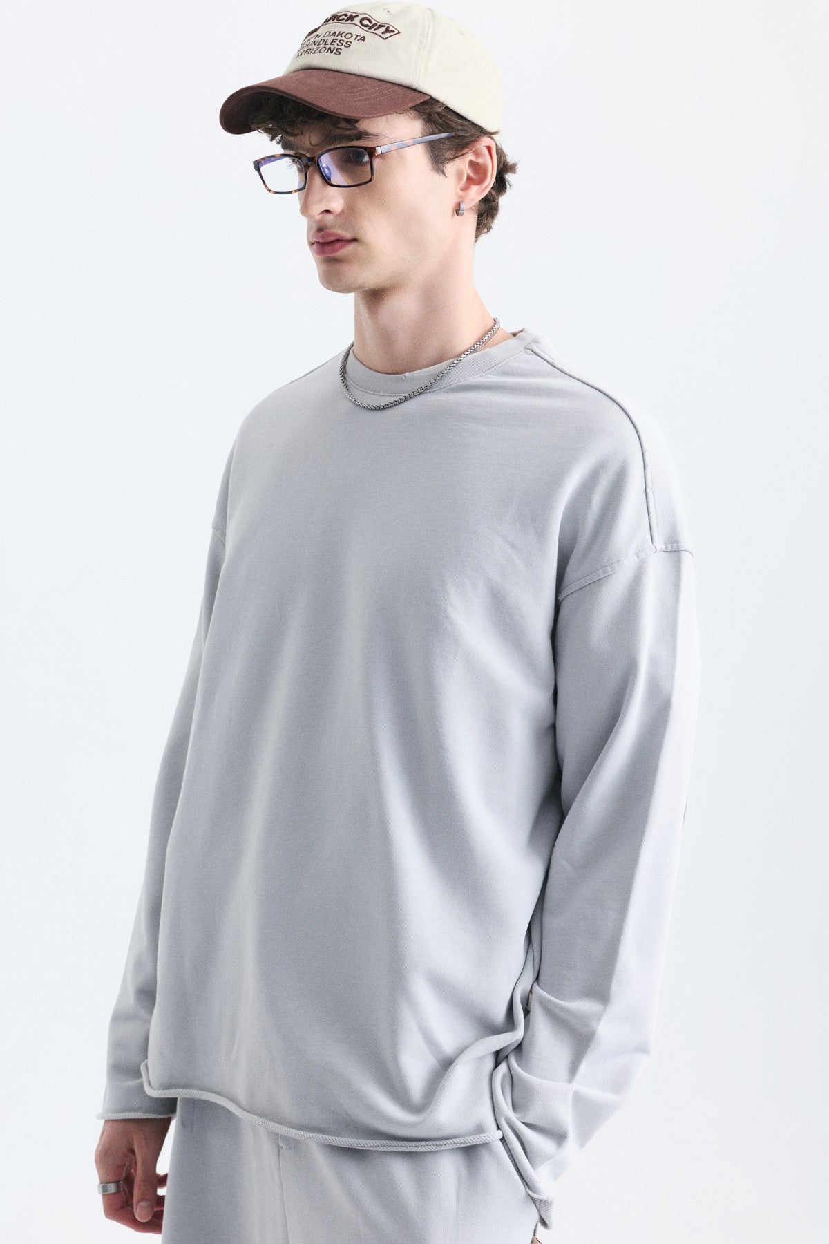 Dikiş Detaylı Oversize Sweatshirt
