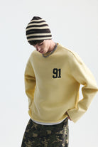 Oversize Baskılı Sweatshirt