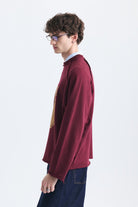 Oversize Rakam Baskılı Sweatshirt