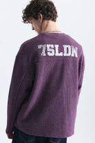 Dokulu London Baskılı Sweatshirt