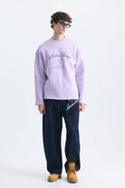 Oversize Yazı Baskılı Sweatshirt
