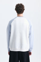 Oversize Renk Bloklu Sweatshirt