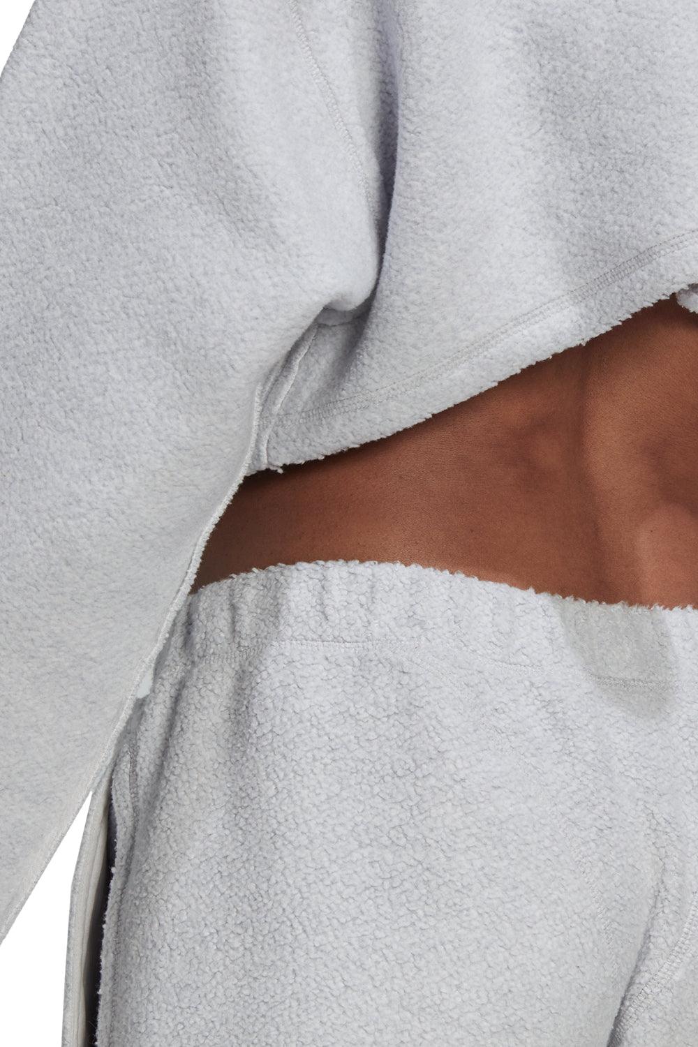 Adidas-Crop Full-Zip Loungewear Hoodie-Sweatshirts & Hoodies-6-fleurdirect.live