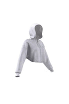 Adidas-Crop Full-Zip Loungewear Hoodie-Sweatshirts & Hoodies-8-fleurdirect.live