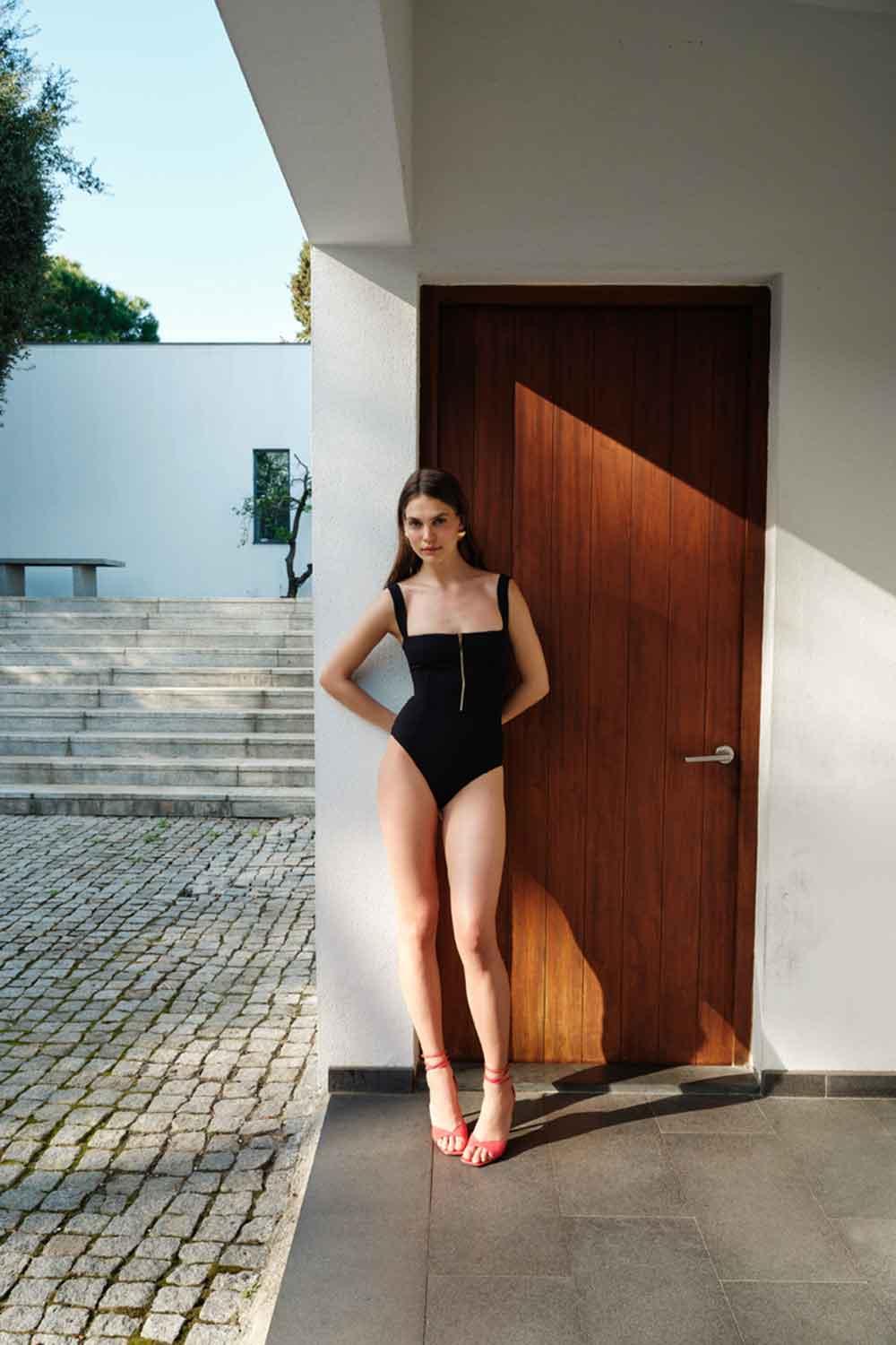 Anais & Margaux-Gabrielle Black Swimsuit-Bikini & Mayo-2-fleurdirect.live