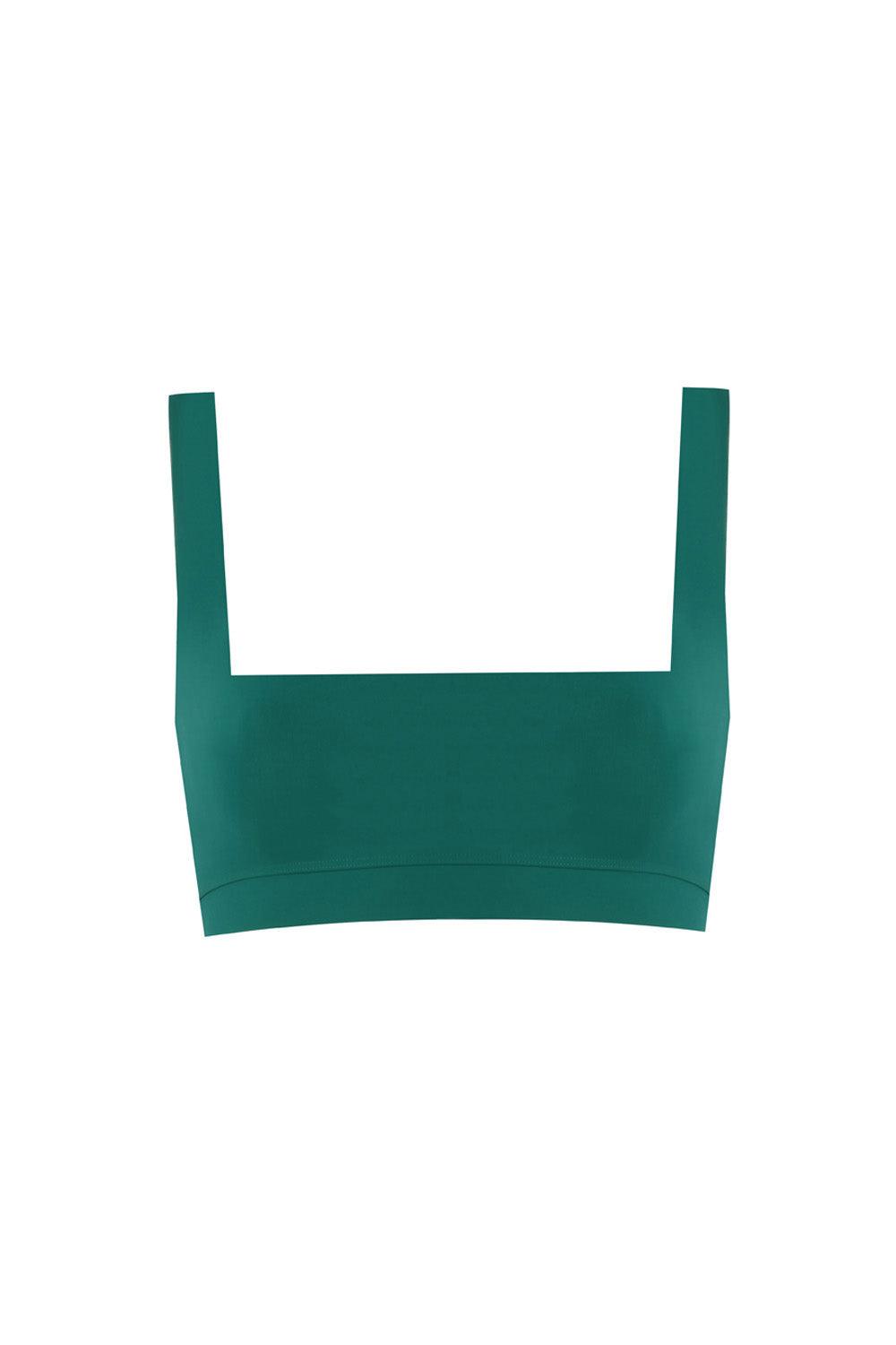 Anais & Margaux-Iris Emerald Green Sports Bra-Activewear-1-fleurdirect.live