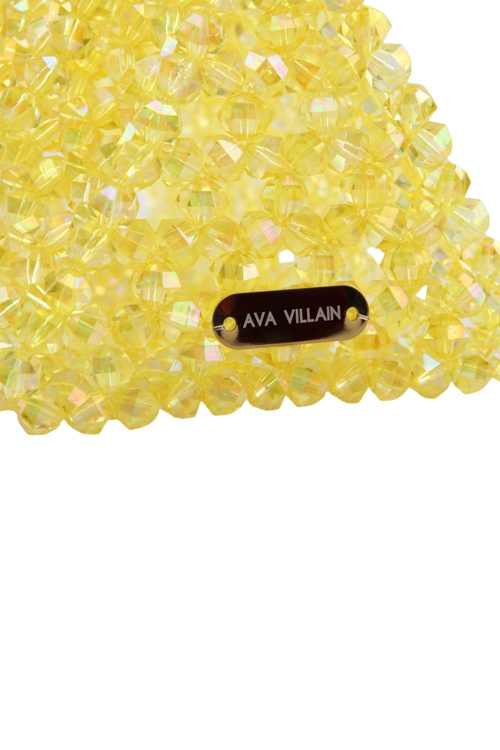Ava Villain-Bite Boncuk Çanta Sarı-Omuz Çantası-6-fleurdirect.live