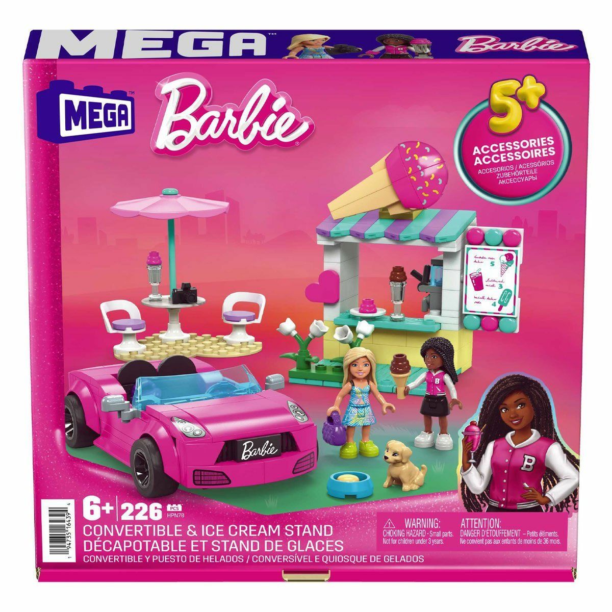 Barbie-Barbie Dondurma Standı 226 Parça +6 Yaş-Biriktirilebilir Oyuncaklar ve Setleri-1-fleurdirect.live