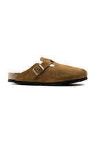 Birkenstock-Boston Suede Shearling-Sandalet & Terlik-1-fleurdirect.live