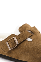 Birkenstock-Boston Suede Shearling-Sandalet & Terlik-4-fleurdirect.live