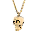 Chocli-18 Ayar Altın Kaplama Skull Kolye-Kolye-1-fleurdirect.live