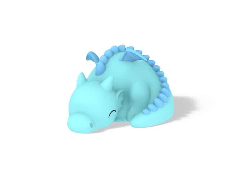Dhink-Silikon Gece Lambası Dragon Mavi-Gece Lambası-1-fleurdirect.live