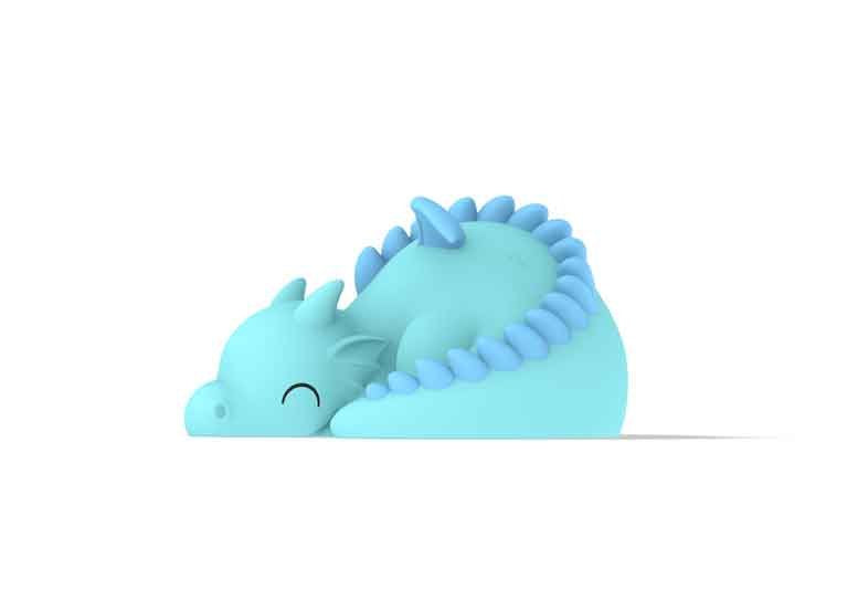 Dhink-Silikon Gece Lambası Dragon Mavi-Gece Lambası-4-fleurdirect.live