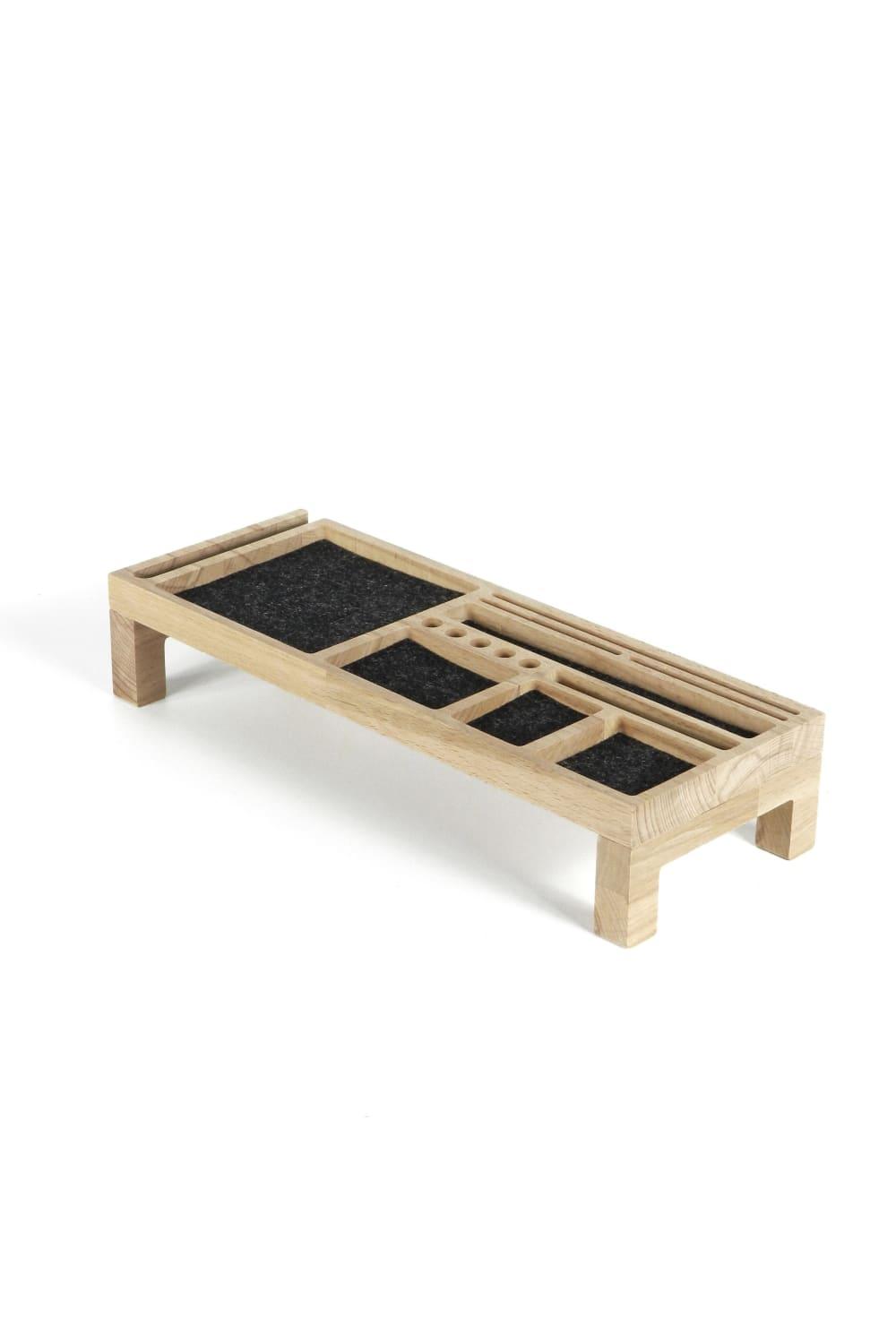 Fagus Wood-Mini Sharpy Masa Düzenleyici (Füme)-Masaüstü Organizer-19-fleurdirect.live