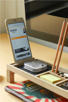 Fagus Wood-Mini Sharpy Masa Düzenleyici (Füme)-Masaüstü Organizer-5-fleurdirect.live