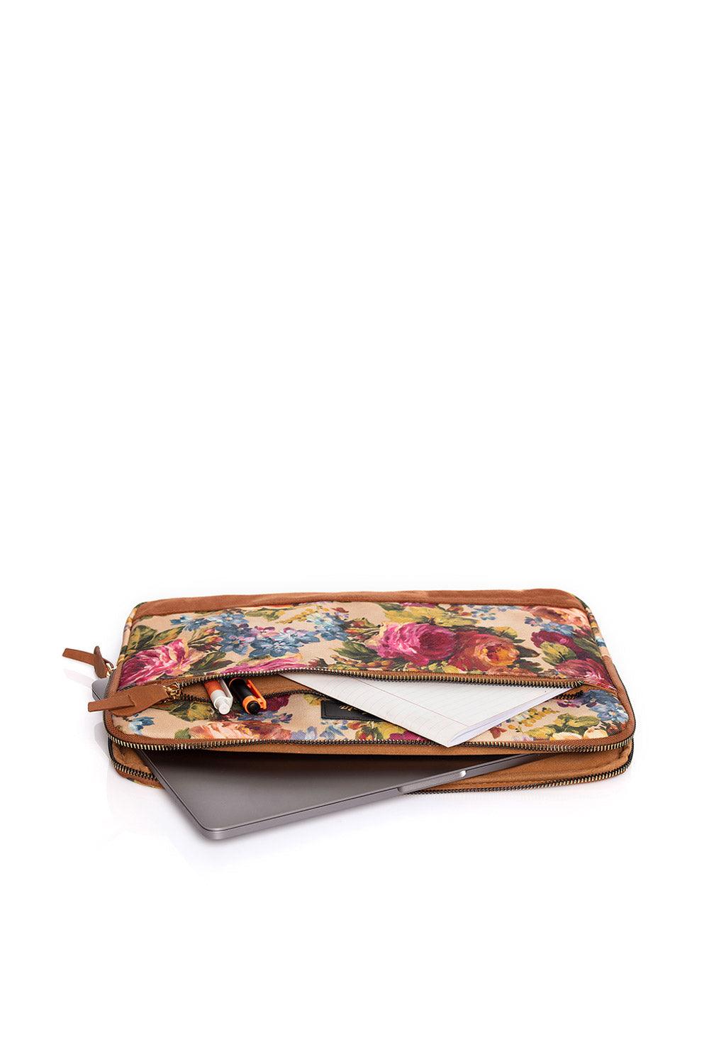Fudela-Fudela 13-14 inch Flowers Macbook- Laptop Bag-Laptop Çantası-3-fleurdirect.live