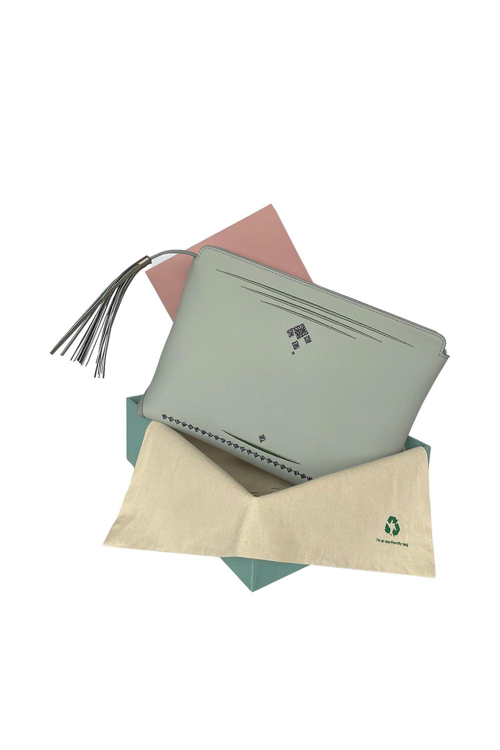 Geomi-Mun Clutch - Su Yesili-Clutch-4-fleurdirect.live