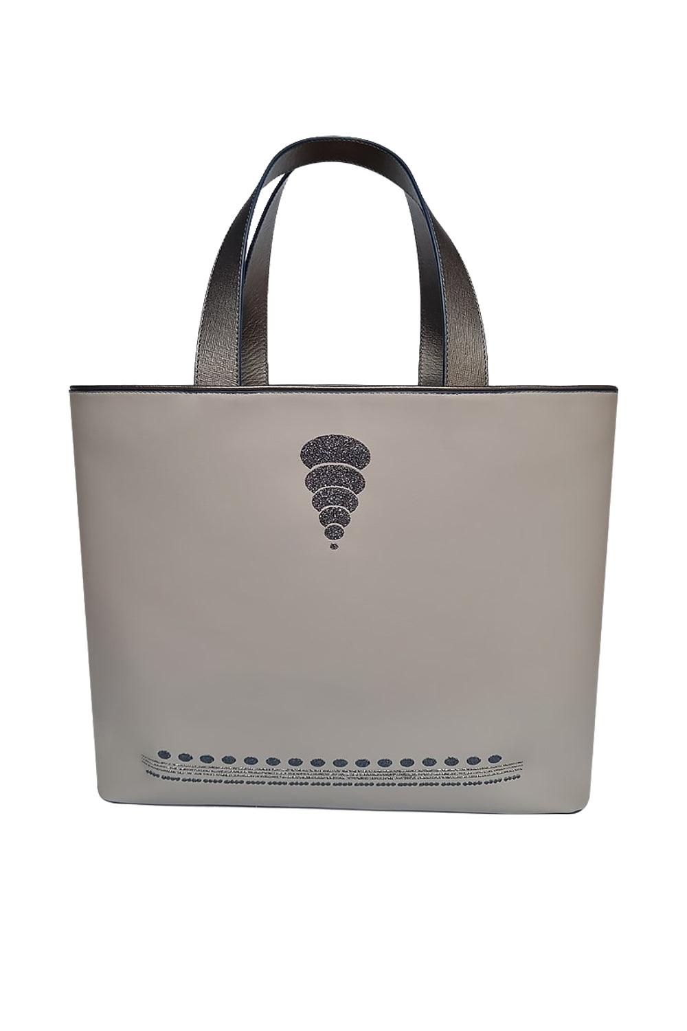 Geomi-Mun Tote - Travel Size - Gri-Omuz Çantası-2-fleurdirect.live