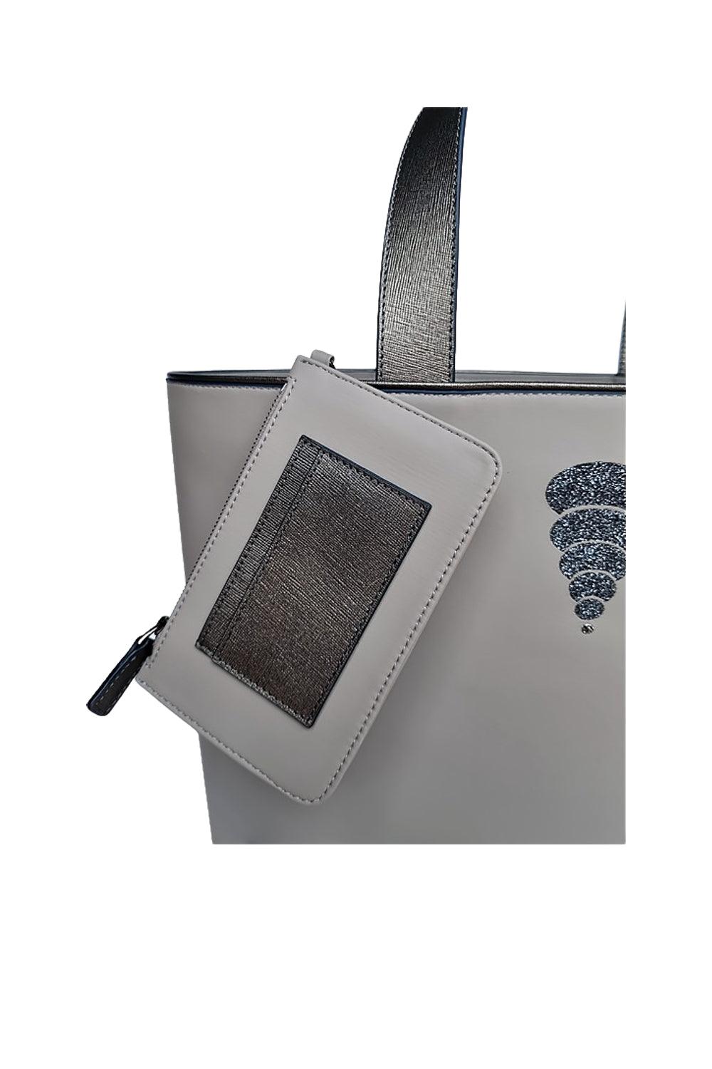 Geomi-Mun Tote - Travel Size - Gri-Omuz Çantası-4-fleurdirect.live