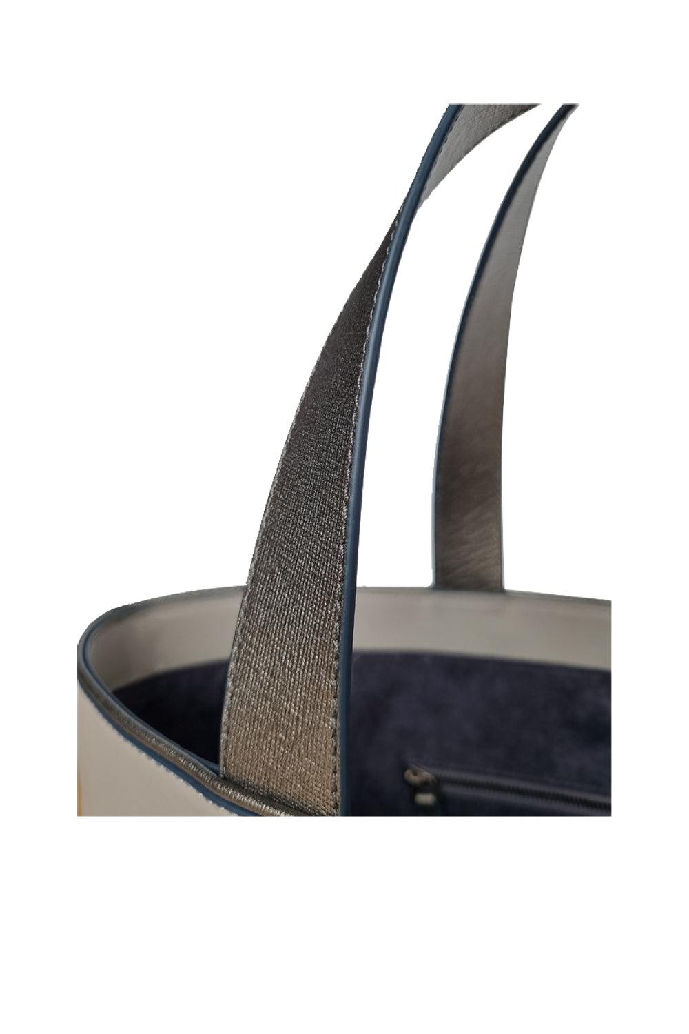 Geomi-Mun Tote - Travel Size - Gri-Omuz Çantası-5-fleurdirect.live