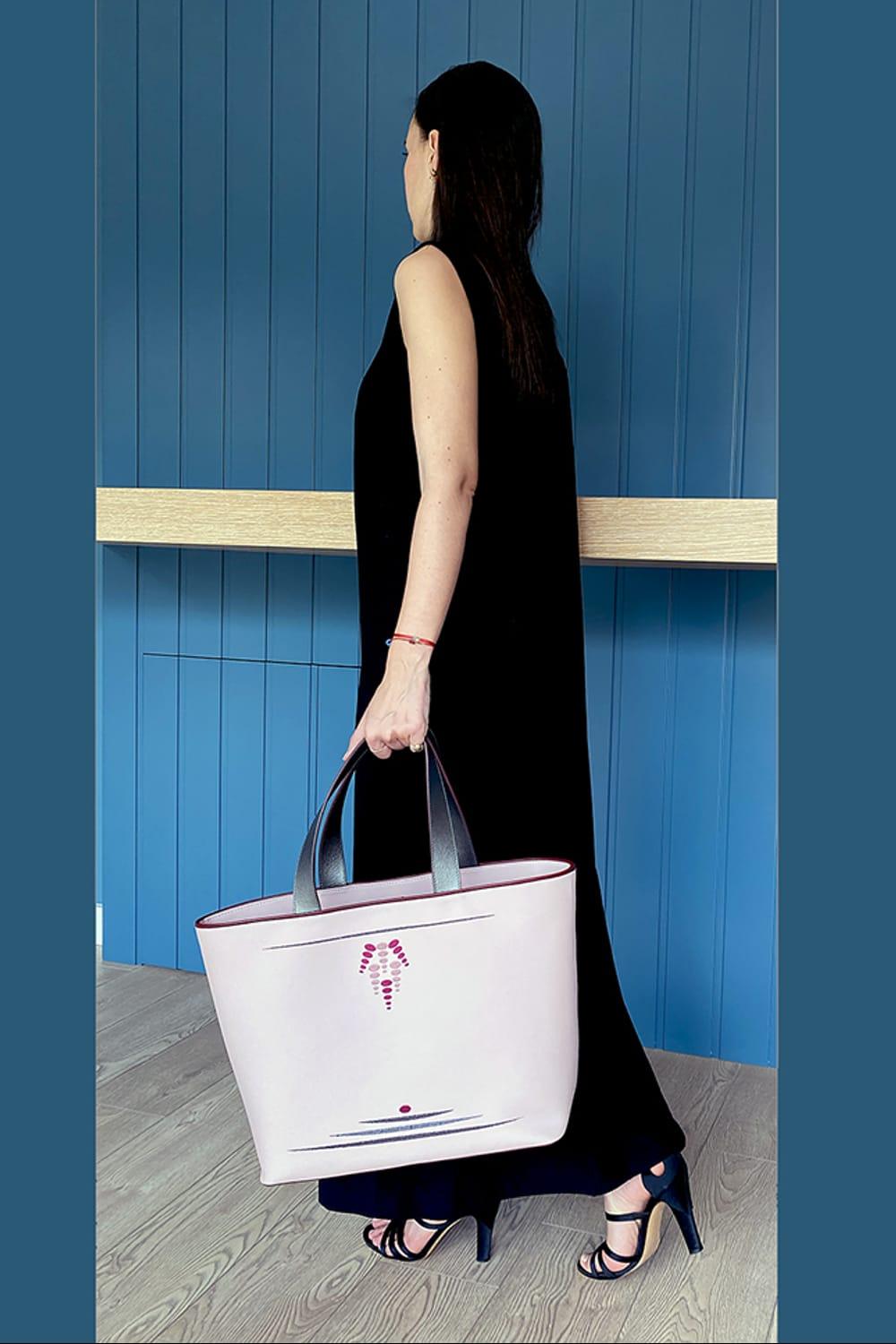 Geomi-Mun Tote - Travel Size - Gül Kurusu-Omuz Çantası-2-fleurdirect.live
