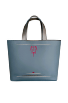 Geomi-Mun Tote - Travel Size - Petrol-Omuz Çantası-1-fleurdirect.live