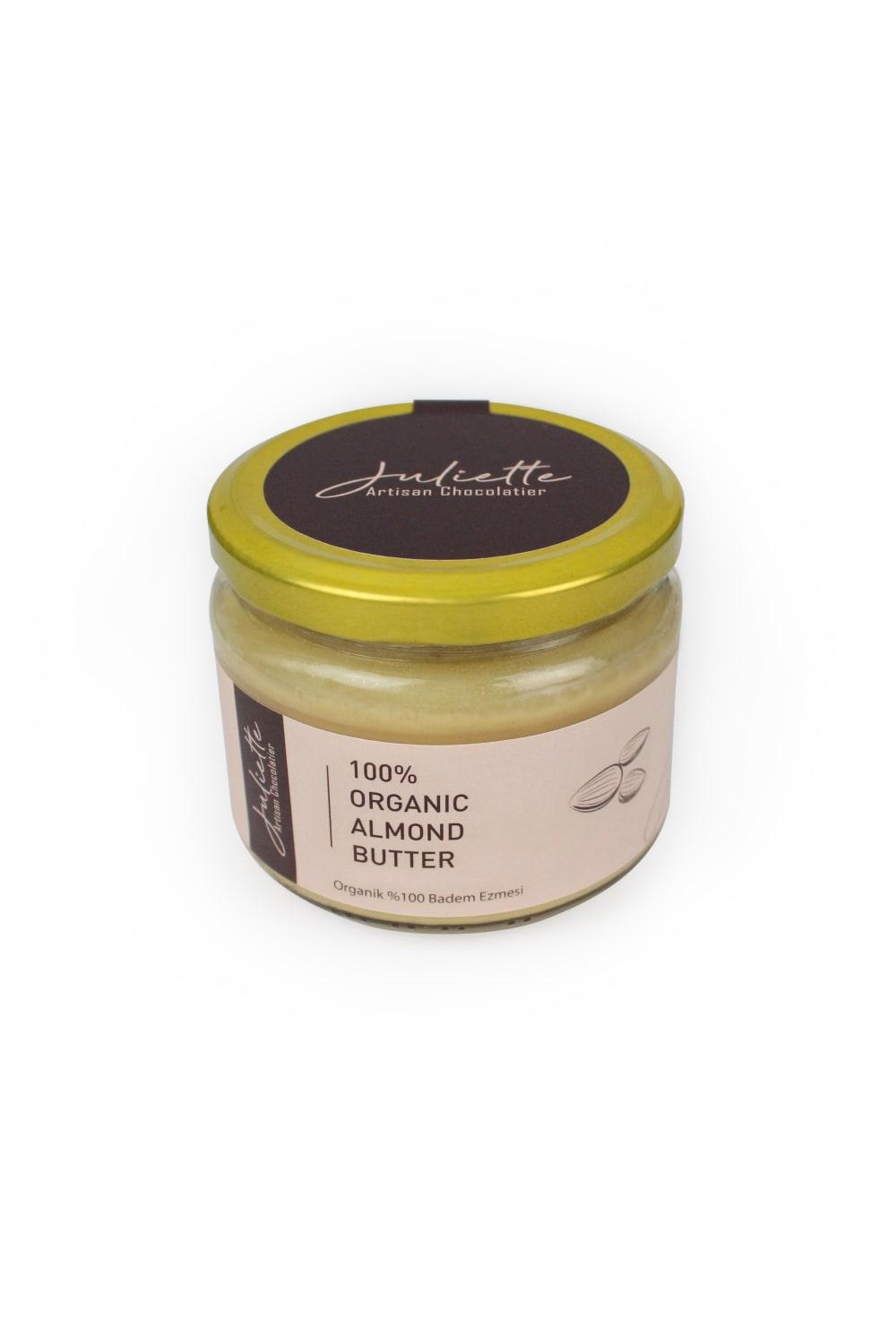 Juliette Artisan Chocolatier-%100 Organik Vegan Badem Ezmesi 250 g.-Özel Ezme-1-fleurdirect.live