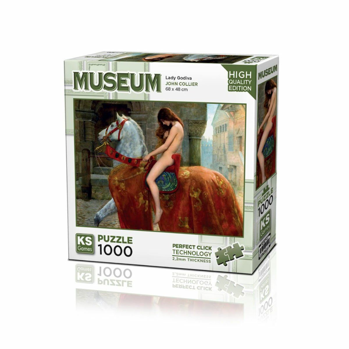 KS Puzzle-Lady Godiva 1000 Parça Puzzle-Puzzle-1-fleurdirect.live