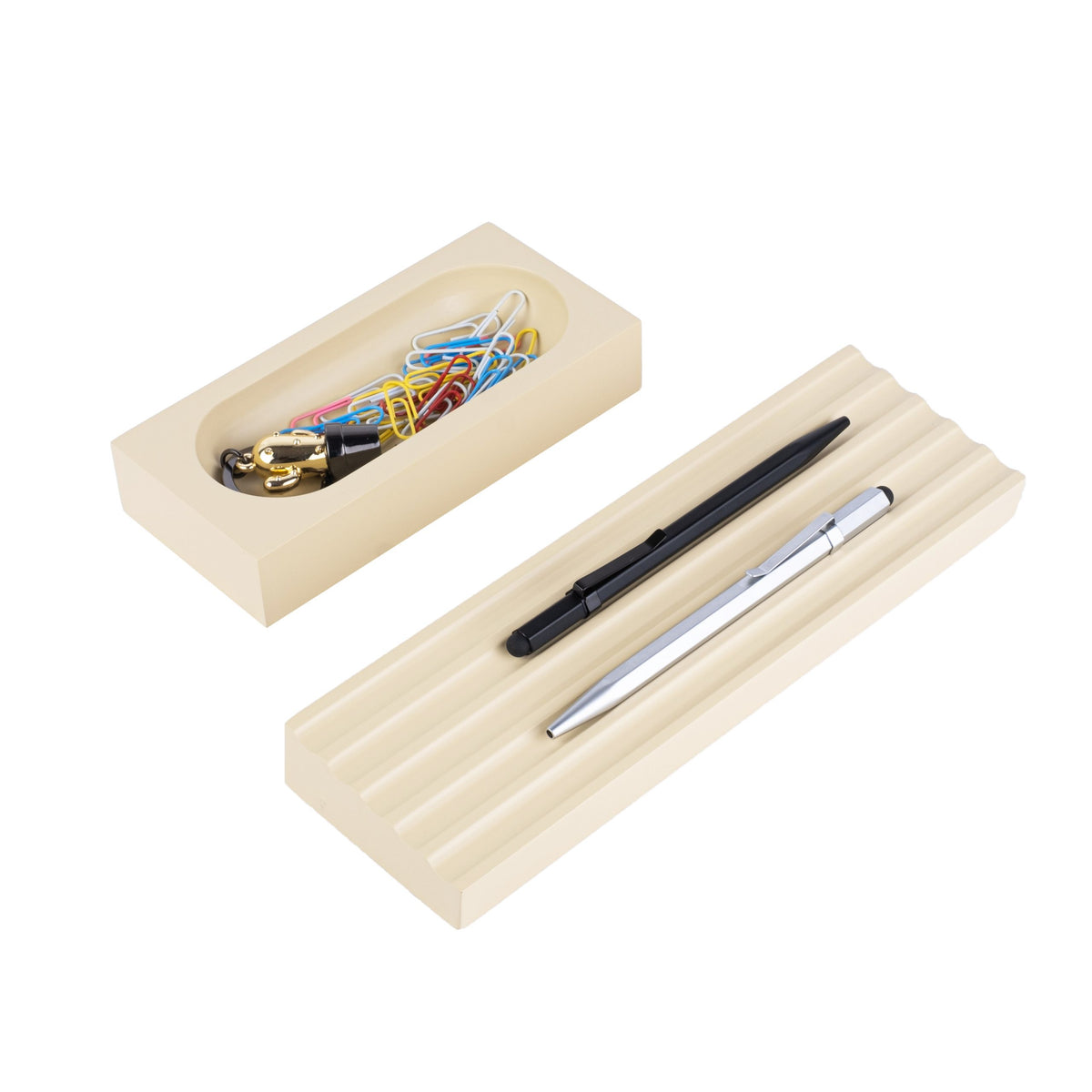 Kayigo-Krem Woody İkili Set-Masaüstü Organizer-5-fleurdirect.live