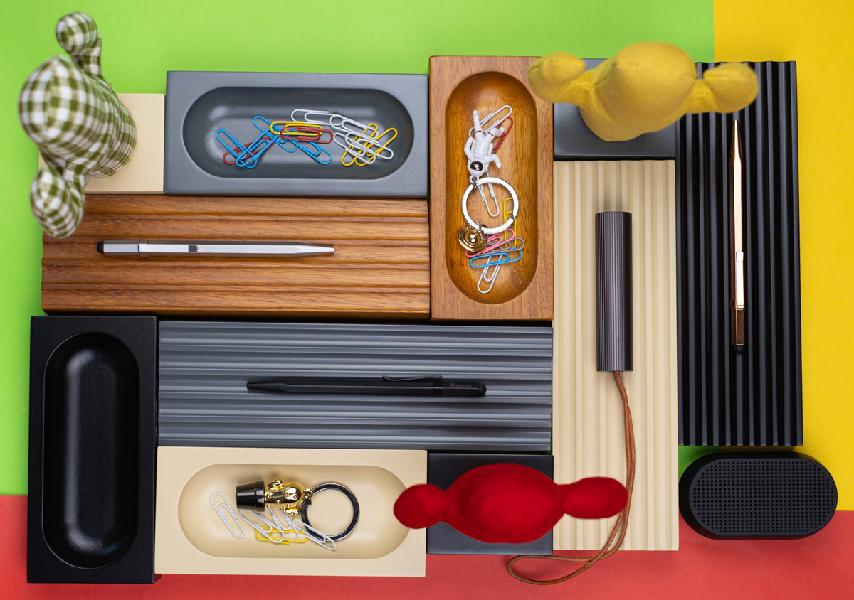 Kayigo-Krem Woody İkili Set-Masaüstü Organizer-6-fleurdirect.live