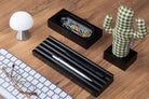 Kayigo-Siyah Woody Yeşil Pöti Kareli Cactus üçlü Set-Masaüstü Organizer-2-fleurdirect.live
