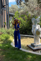 LA LOUVE-Majorelle Blue Takım-Alt - Üst Takım-3-fleurdirect.live