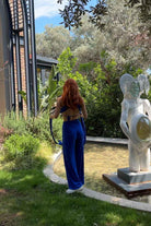 LA LOUVE-Majorelle Blue Takım-Alt - Üst Takım-4-fleurdirect.live
