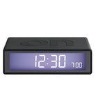 Lexon-Flip Alarm Saat Koyu Gri-Masa Saati-1-fleurdirect.live