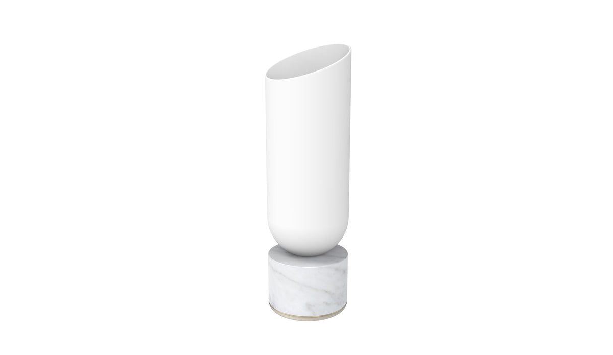 Lexon-Miami Ayarlanabilir Led Lamba Beyaz Mermer-Masa Lambası-1-fleurdirect.live