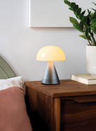 Lexon-Mina L Led Lamba Ve Bluetooth Hoparlör Metalik Gri-Led Lamba-5-fleurdirect.live