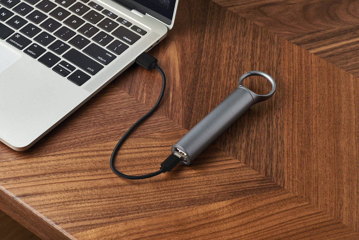 Lexon-Nomaday Powerbank Metalik Gri-Powerbank-4-fleurdirect.live