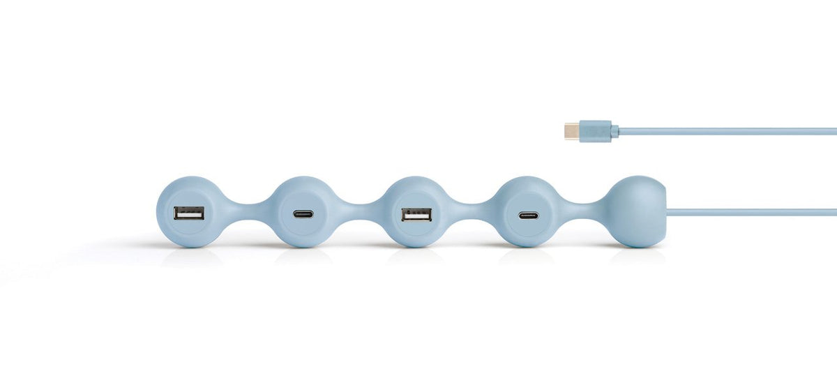 Lexon-Peas Hub C Usb çoğaltıcı Açık Mavi-Usb Çoğaltıcı-1-fleurdirect.live