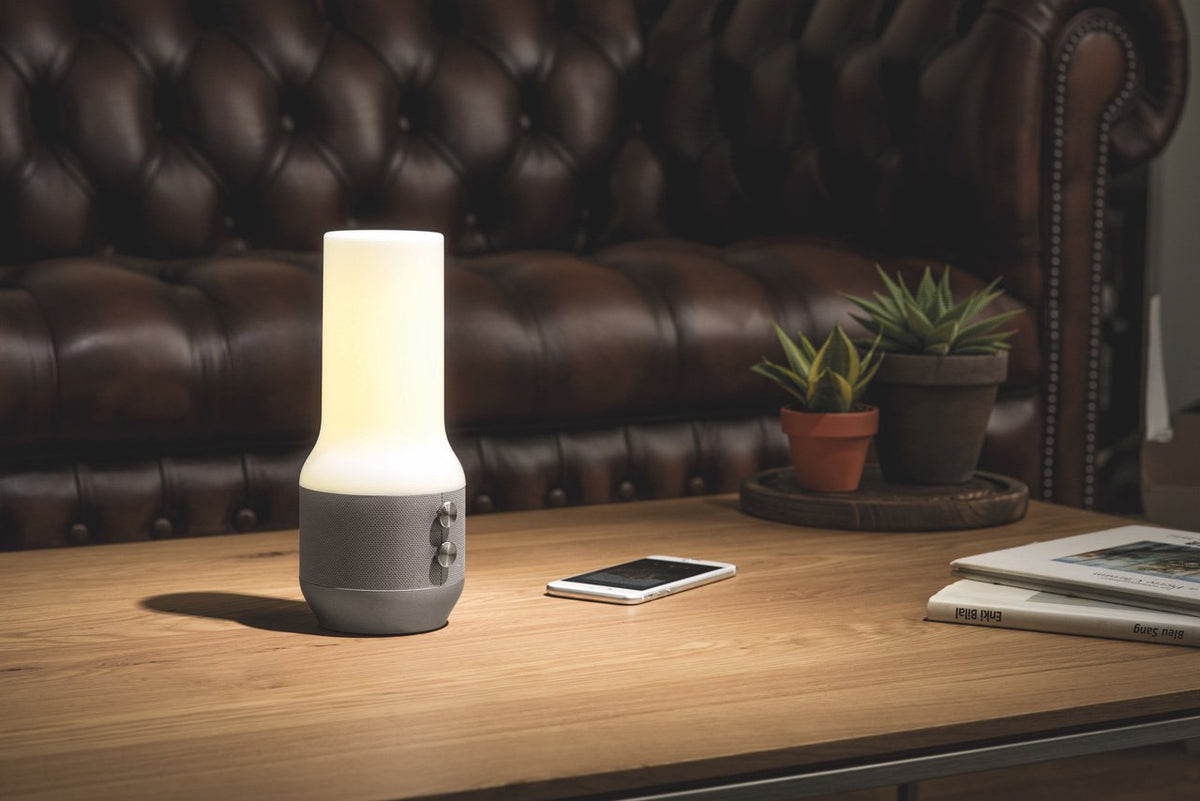 Lexon-Terrace + Lamba Bt Hoparlör Powerbank Metalik Gri-Taşınabilir Hoparlör-4-fleurdirect.live