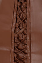 Maeve-Vegan Leather CrissCross Skirt-Etek-4-fleurdirect.live