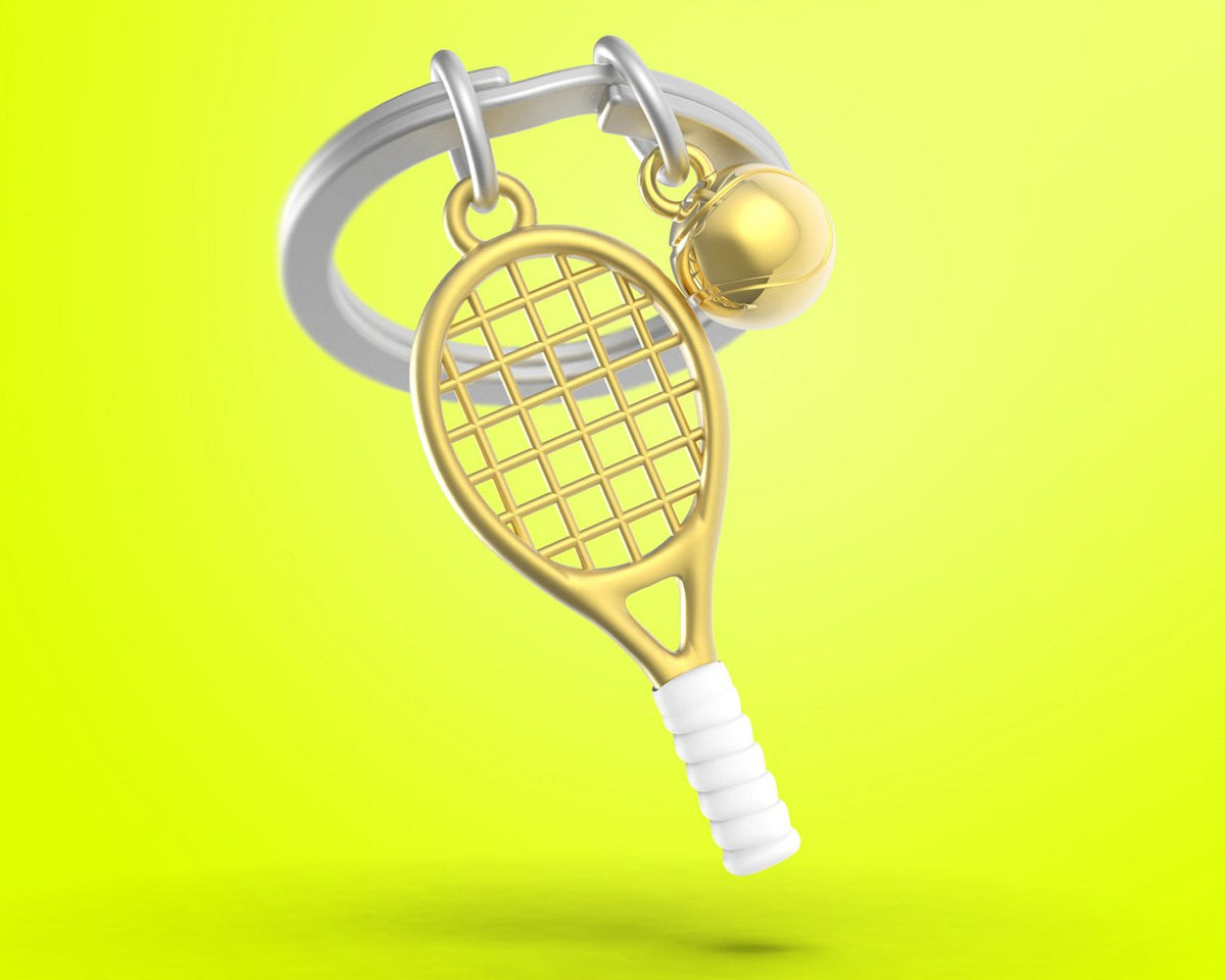 Metalmorphose-Tenis Raketi Anahtarlık Gold-Anahtarlık-2-fleurdirect.live
