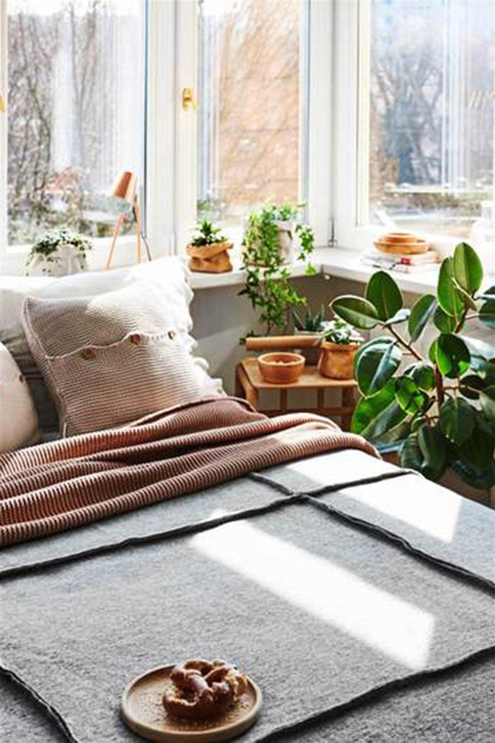 Moyha-Wave Gri Yatak Örtüsü (250 x 250)-Yatak Örtüsü-5-fleurdirect.live