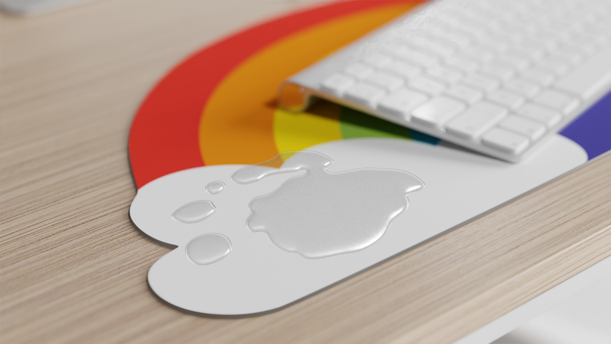 Mustard-Mustard Rainbow Mousepad-Mouse Pad-2-fleurdirect.live