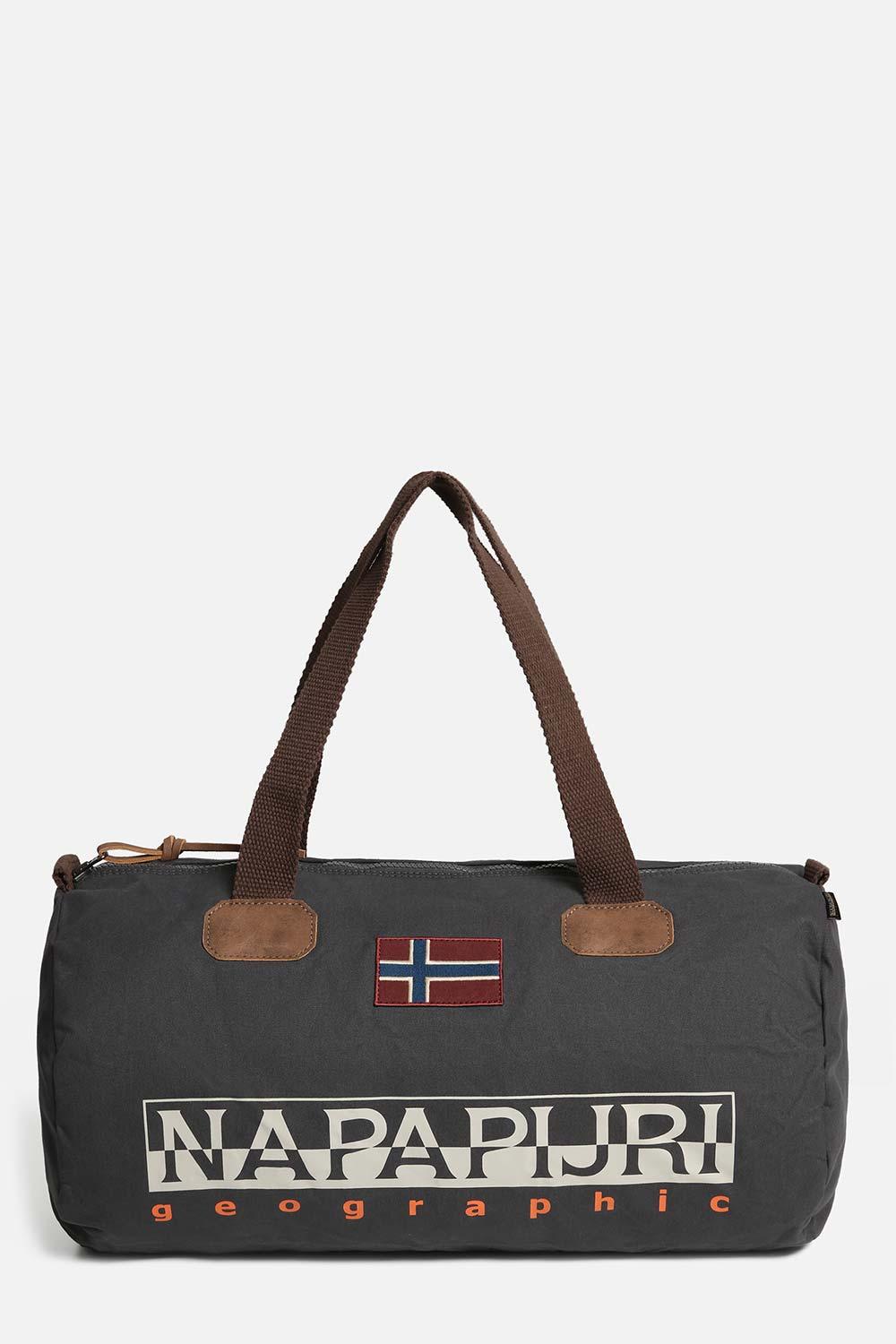 Napapijri-Bering Small 3 Dark Grey Solid-Bavul & Seyahat Çantası-10-fleurdirect.live